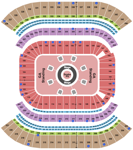 Nissan Stadium Metallica Seating Chart